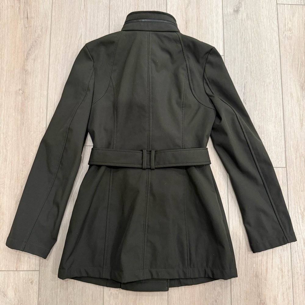 MICHAEL KORS - Women's Green Asymmetric Belted Jacket - Size XS - Picture 2 of 10